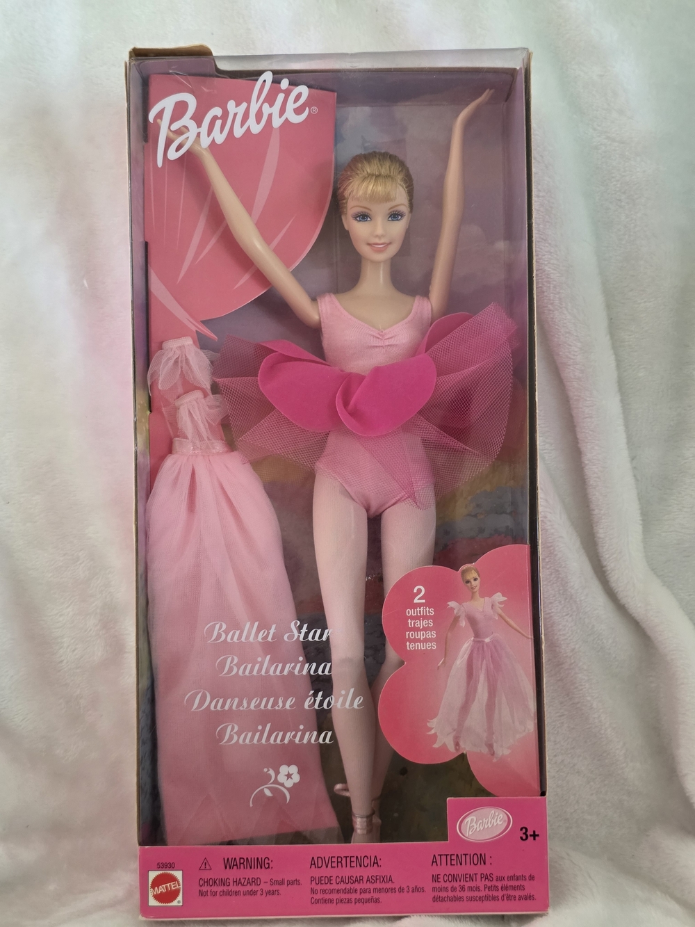 Vintage Barbie Ballet Star Doll - New In Box - 2001 Mattel #53930